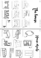 Vista previa - Manualidades / Dibujos para colorear - THE HOUSE. Vocabulary book - página 2
