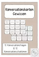 Vorschau - Aufgabenkarten - Konversationskarten Ethik - Gewissen - Deckblatt