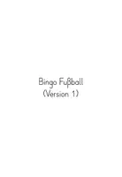 Vorschau - Spiele - Bingo (Fußball) - Seite 1