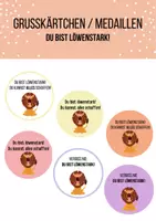 Vorschau - Bildkarten - Motivationskarten/Medaillen - Du bist löwenstark! - Deckblatt