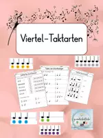 Vorschau - Arbeitsblätter - Taktarten: Tafelmaterial + Arbeitsblätter - Deckblatt