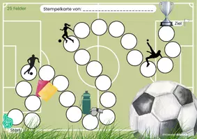 Vorschau - Anderer Materialtyp - Stempelkarten und Interactive-Quiz: Fußball (Verstärkungs-/Belohnungssystem/Token) - Seite 2