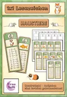 Vorschau - Mal- und Bastelvorlagen - Mathe 1x1 Einmaleins Lesezeichen Haustiere + Vorlage ZR100 - Deckblatt
