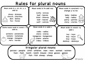 förhandsvisning - Irregular Plural Nouns Material Bundle - sida 2