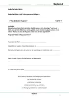 Vorschau - Arbeitsblätter - Hygiene - Arbeitsblätter mit Lösungen - Deckblatt