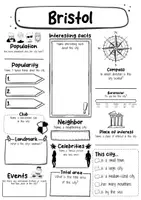 Vorschau - Arbeitsblätter - Bristol Fact sheet - City in England (english) - Seite 1