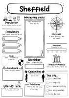 Vorschau - Arbeitsblätter - Sheffield Fact sheet - City in England (english) - Seite 1