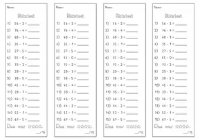 Vorschau - Test - Blitztest_Mathe_Subtraktion_ZR100_ohne Zehnerübergang - Seite 3