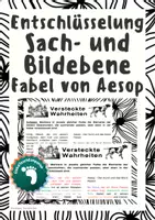 Vorschau - Arbeitsblätter - Fabeln entschlüsseln - Aesop - Der Hund und das Stück Fleisch - Deckblatt