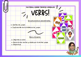 Vista previa - Juegos / Gamificación - Juego verbs! - Practica los diferentes tiempos verbales - Portada