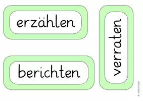 Vorschau - Poster - Materialpaket Wörtliche Rede & Wortfeld „sagen“ – Tafelmaterial | Deutsch Klasse 3–4 - Seite 3