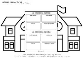 Vista previa - Hojas de trabajo - LAPBOOK ESCUELA - página 1