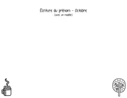 Aperçu - Feuilles d'exercices - Cahier écriture du prénom - Page 2