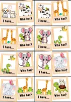 Aperçu - Jeux - Anglais - I have, who has? - Animaux et prépositions de lieu - Page 1