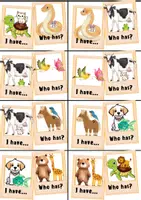 Aperçu - Jeux - Anglais - I have, who has? - Animaux et prépositions de lieu - Page 2