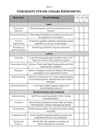 Vorschau - Merkblätter - Checkliste: Lineare Erörterung - Deckblatt