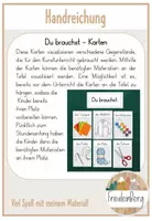 Vorschau - Präsentationen/Tafelbilder - Du brauchst - Karten - Kunst & Textilunterricht (+ Blanko Vorlagen) - Seite 1