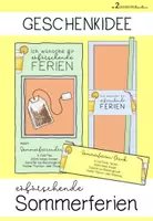 Vorschau - Mal- und Bastelvorlagen - Geschenk: Ferien Tee - Deckblatt
