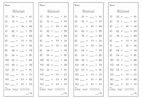 Vorschau - Test - Blitztest_Mathe_Platzhalteraufgaben Addition mit zweistelligen Zahlen ohne ZÜ_ZR100 - Seite 2