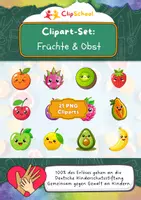 Vorschau - selbst erstellte Cliparts/Grafiken - Cliparts-Set "Fröhliche Früchte & Obst" - Deckblatt