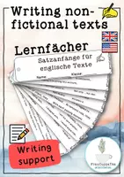 Vorschau - Arbeitsblätter - Writing Support - English non-fictional texts - Deckblatt