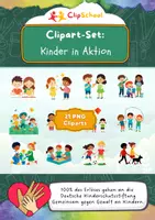 Vorschau - selbst erstellte Cliparts/Grafiken - Cliparts-Set "Kinder in Aktion & Bewegung" - Deckblatt