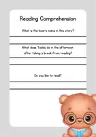 Vista previa - Tarjetas / Manipulativos - Reading comprehension - The bear who loves to read - página 2