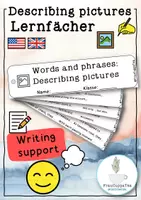 Vorschau - Arbeitsblätter - Writing Support - Lernfächer Bildbeschreibung Englisch - Seite 1