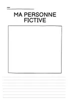 Vorschau - Arbeitsblätter - ma person fictive: fiktive Personenbeschreibung auf Französisch (inkl. Zeichnung) - Seite 1
