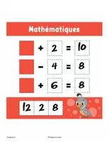 Aperçu - Feuilles d'exercices - Mathématiques 0-20 - Page 1
