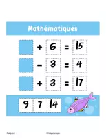 Aperçu - Feuilles d'exercices - Mathématiques 0-20 - Page 3