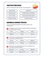 Aperçu - Préparation de séance / Séance complète - English Genres of film Quizz +3 fiches d'activités - Page 3
