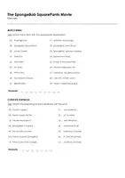 Aperçu - Feuilles d'exercices - The SpongeBob SquarePants Movie (fiches de travail en anglais sur le film) - Page 2