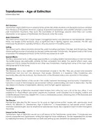 Aperçu - Feuilles d'exercices - Transformers - Age of Extinction (fiches de travail en anglais sur le film) - Page 1