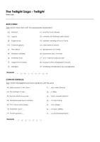 Aperçu - Feuilles d'exercices - The Twilight Saga - Twilight (fiches de travail en anglais sur le film) - Page 2