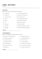 Aperçu - Feuilles d'exercices - X-Men - Apocalypse (fiches de travail en anglais sur le film) - Page 2