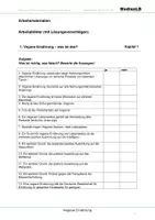 Vorschau - Arbeitsblätter - Vegane Ernährung - Arbeitsblätter mit Lösungen - Deckblatt