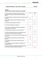 Vorschau - Arbeitsblätter - Vegane Ernährung - Arbeitsblätter mit Lösungen - Seite 1