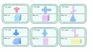 Vorschau - Spiele - "Ich habe. . . - wer hat. . . geometrische Körper und Netze - Seite 2