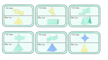 Vorschau - Spiele - "Ich habe. . . - wer hat. . . geometrische Körper und Netze - Seite 3
