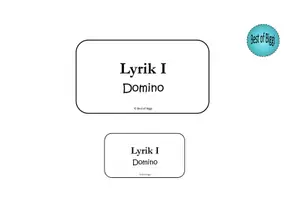 Vorschau - Spiele - Fachbegriffe Lyrik I Merkblatt & Domino - Seite 3