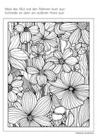 Vorschau - Mal- und Bastelvorlagen - Ausmalbilder: Wiese / Blumenwiese - Seite 3