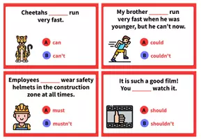 Aperçu - Jeux - CAN, COULD, MUST & SHOUKD: Board Game - Page 3