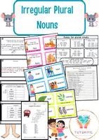 förhandsvisning - Irregular Plural Nouns Material Bundle - försättsblad