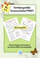 Vorschau - Arbeitsblätter - Kreuzworträtsel Verhütung Version PROFI mit Lösungshilfe - Deckblatt