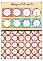 Vista previa - Juegos / Gamificación - Practicamos las horas: bingo (y media y en punto) - página 3