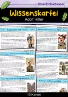 Vorschau - Bildkarten - Adolf Hitler - Wissenskartei - Berühmte Persönlichkeiten - Deckblatt
