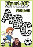 Vorschau - Bildkarten - Clipart Alphabet Fußball | ABC Cliparts | kommerziell - Deckblatt