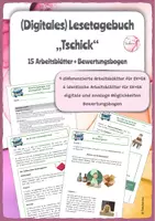 Vorschau - Unterrichtsreihen - (Digitales) Lesetagebuch "Tschick" (W. Herrndorf) - Deckblatt