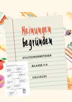 Vorschau - Stundenentwürfe - Stationenbetrieb - Meinungen begründen - Haustiere - Deckblatt